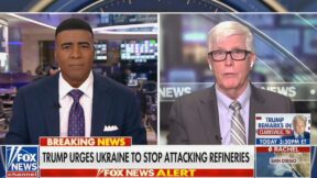 Kevin Corke interviewing Hugh Hewitt