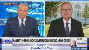 Stuart Varney interviewing Kevin Hassett