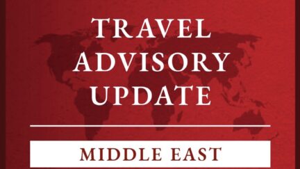travel advisory