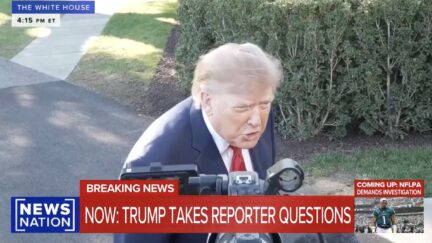 Trump fumes at reporters for ABC News and CNN over questions about Russian sanctions