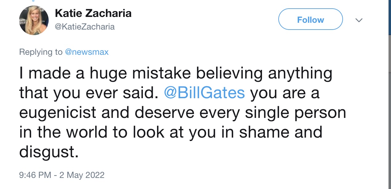 Zacharia tweet